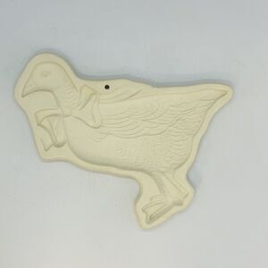 HARTSTONE POTTERY Large White Goose Duck Cookie mold